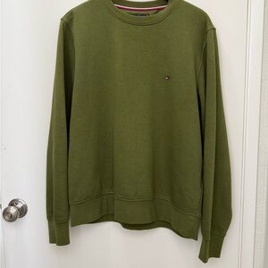 Tommy Hilfiger Men's Olive Crewneck Sweater